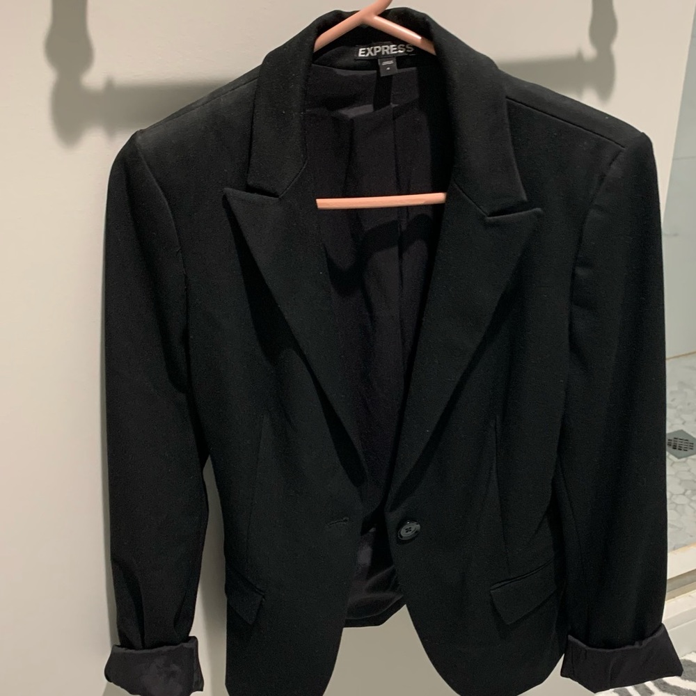 Black express blazer